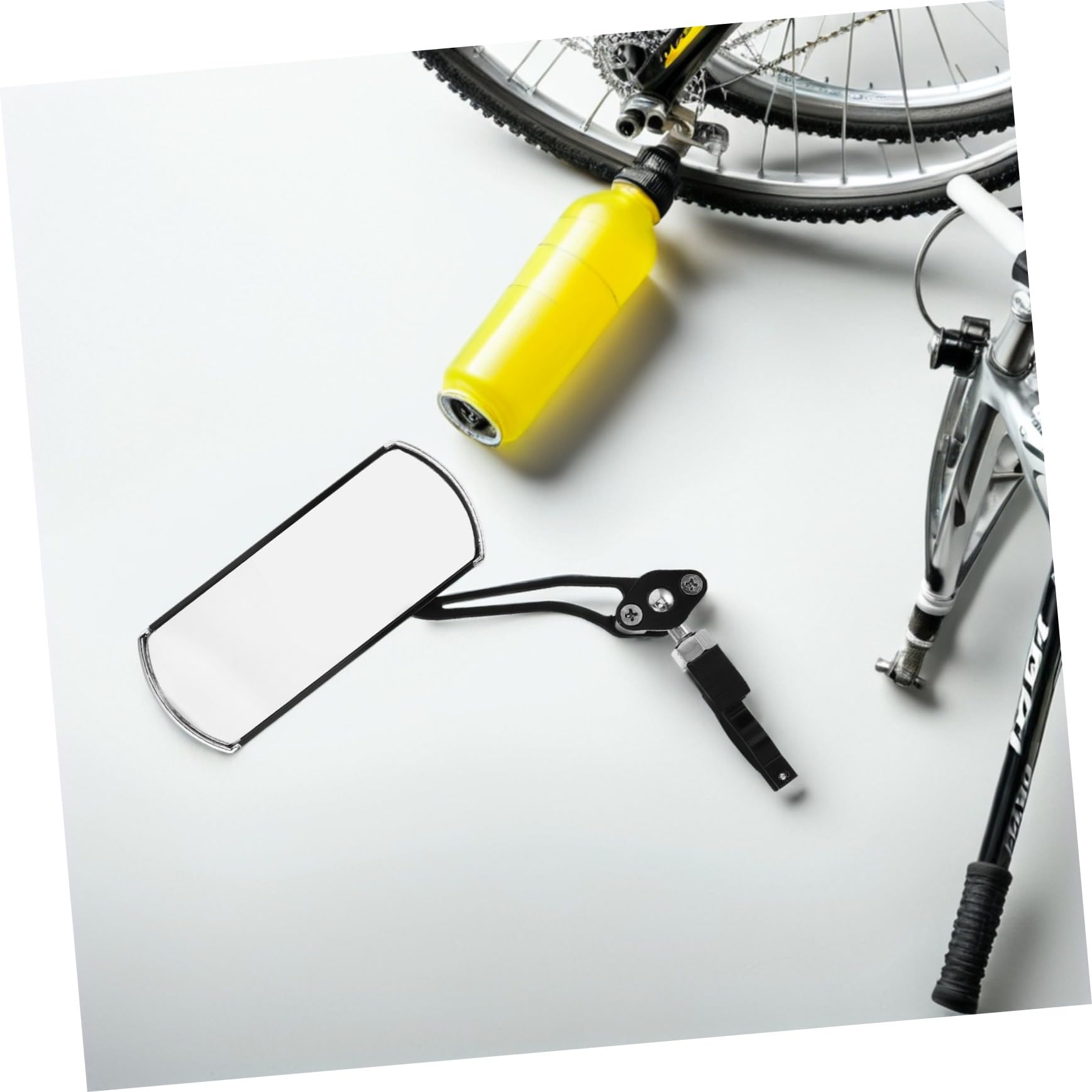 Specchio Retrovisore per Bici 360° Nero 1 Paio Lega Alluminio | Ampio Angolo, Rotazione Completa, Montaggio Semplice, Compatibilità, Accessorio Manubrio