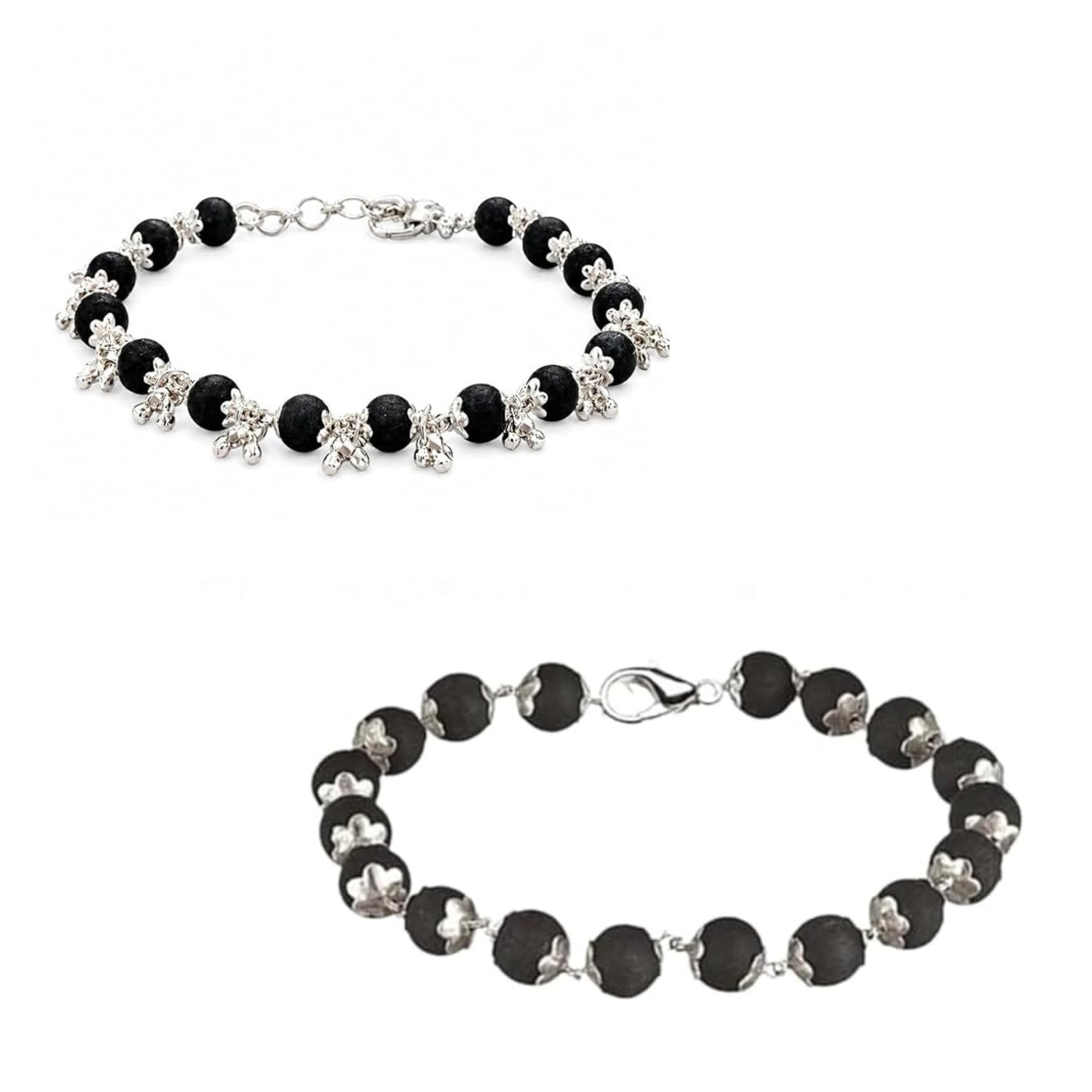 Buy KRIDHA Handmade Karungali Beads Bracelet & Karungali Ghungroo