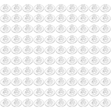 100 Pack Silicone Earring Stoppers Plugs Clear Earrings Back Secure Ear Studs Closures for Heavy Earrings for Lovers Bag Friendly Earring Protectors