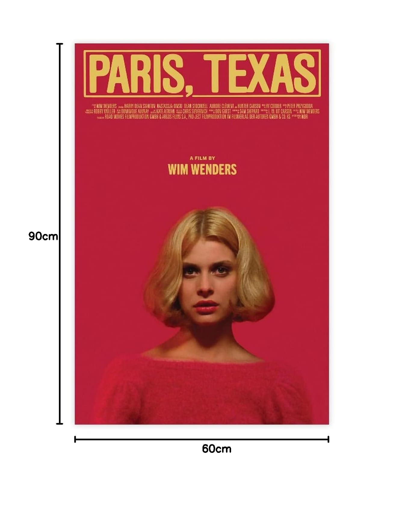 Affiche Marfa Critique - Œuvre D'Art Texas Par PICSonPAPER - 100x70cm Sans Cadre