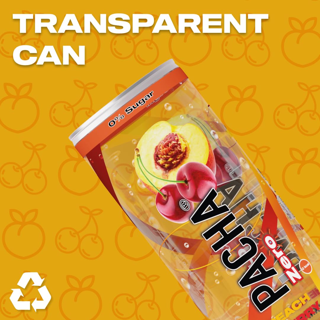 PACHA Drink Zero 24x Sparkling Flavored Water Sugar Free 250ml