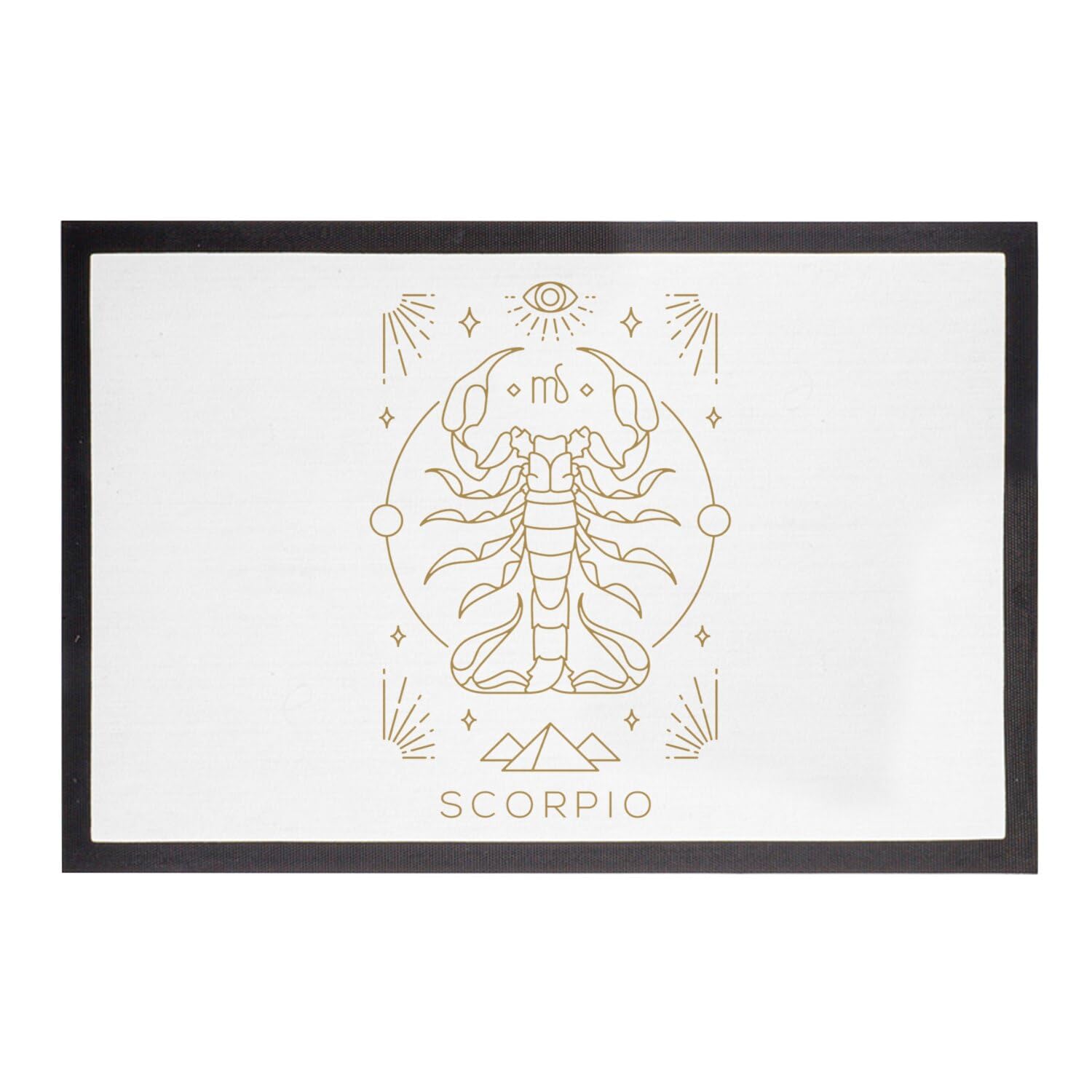 Paillasson Blanc Scorpio Zodiac Fabulous 60x40cm pour entrée