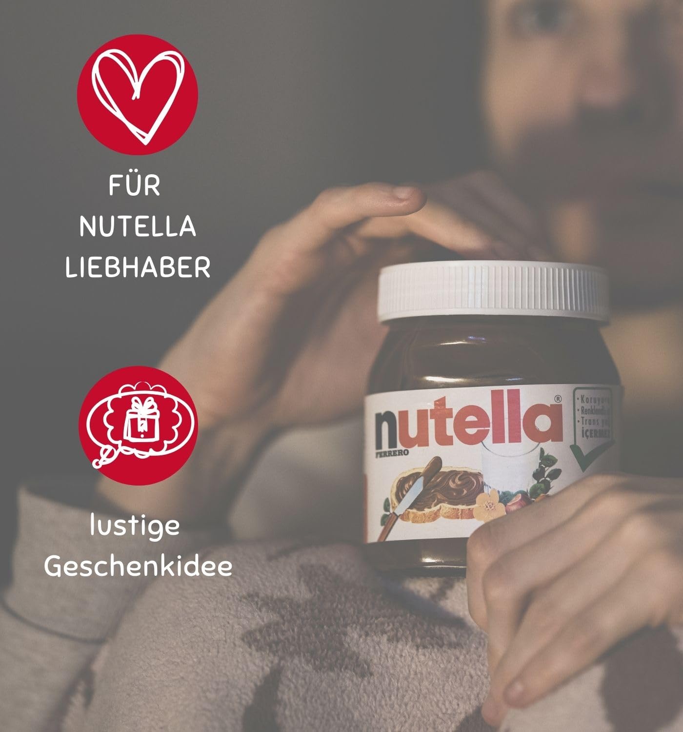 Eiserne Reserve Löffel Nutella Geschenkset 18 Geburtstag für Schokoladen Liebhaber