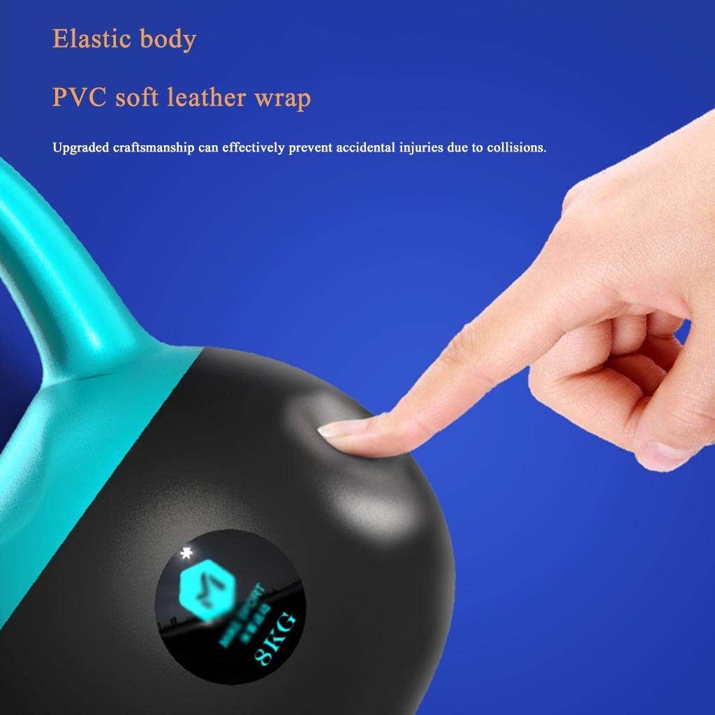 Dumbbell fitness Kettlebell 8KG / 12KG / 16KG, Campana per Bollitore Pesante per Allenamento Cardio di Forza, Kettlebell per Allenamento Fitness a Casa E In Palestra per Sollevamento Pesi Bodybuilding