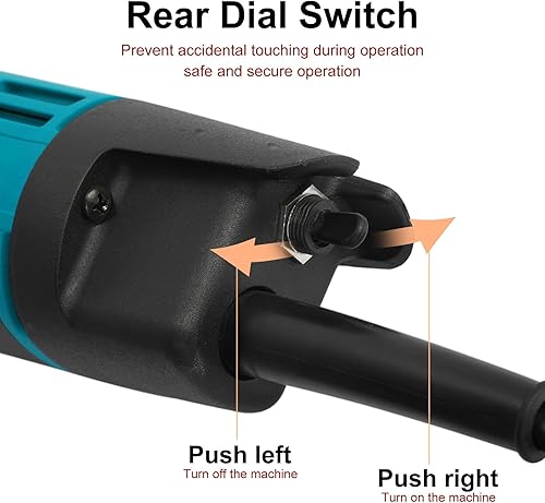 Miniatura 9 de Amoladora angular, herramientas eléctricas de 3.937 in y 11000 rpm, operación con una sola mano, cortador de metal de alta potencia, amoladora