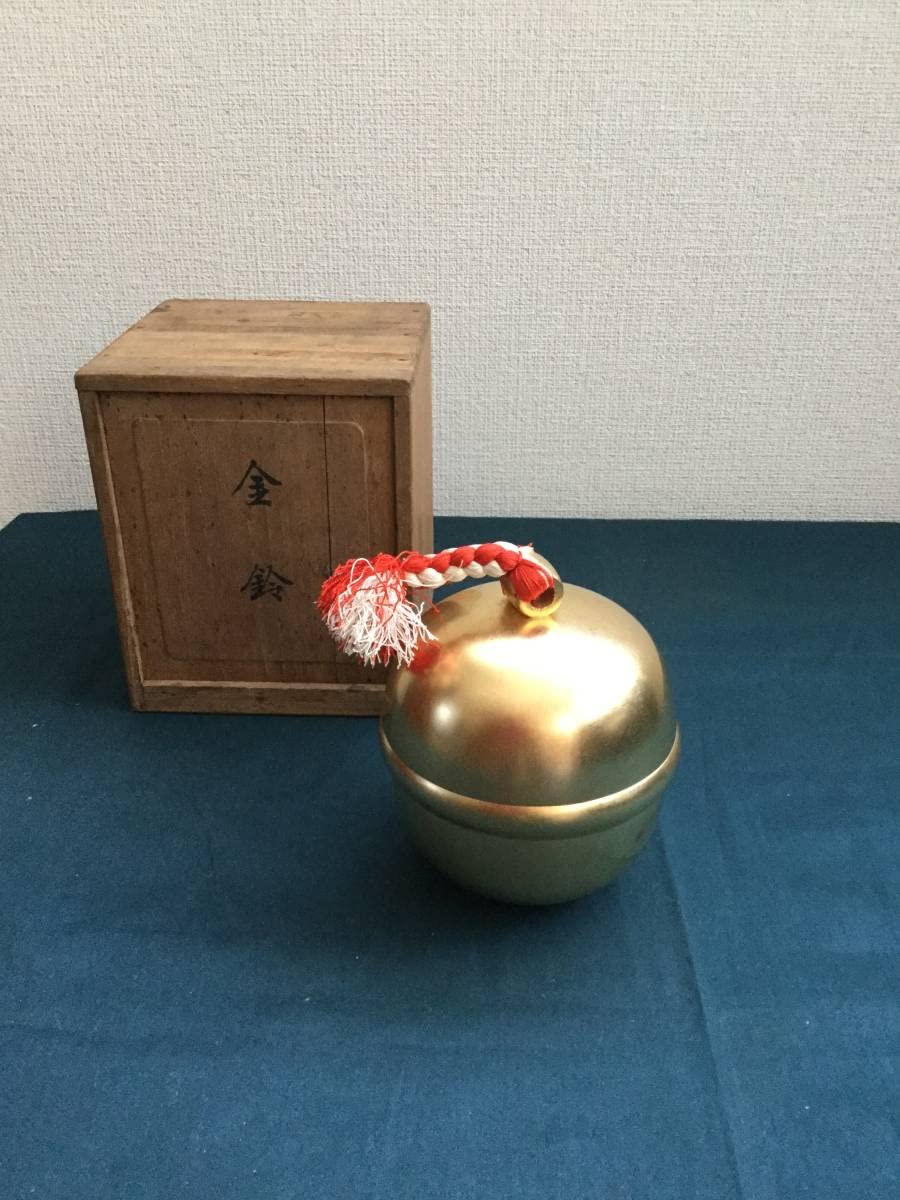 昭和レトロ 縁起物 茶道具 煎茶道具 菓子器 金鈴菓子器 鈴型 金鈴 置物 Amazon.co.jp: 茶道具、煎茶道具菓子器縁起物金鈴菓子器 303