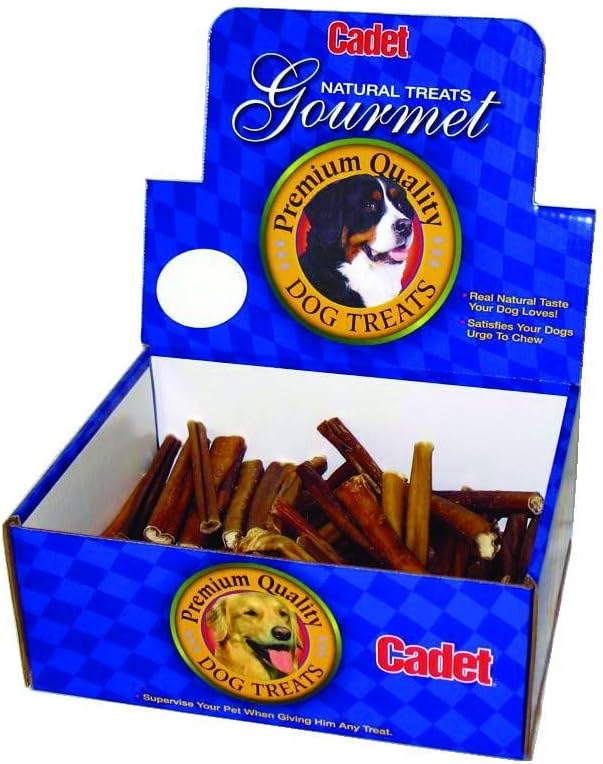 Cadet Wholesale Retail Counter Display, 100 6 Inch Bully Sticks