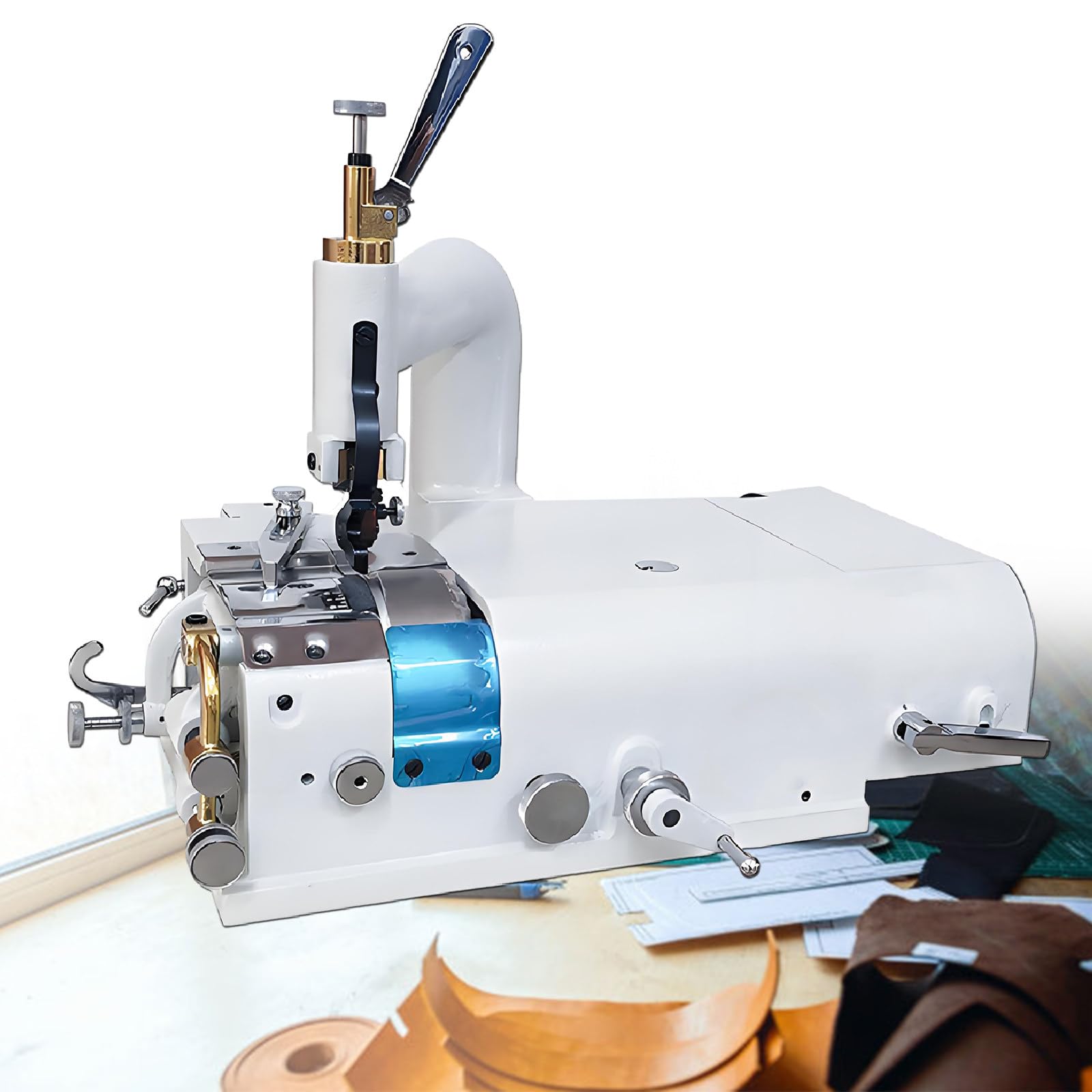 Kjzqxyx Electric Leather Skiving Machine - Professional Edge Thinning Cutter For Footwear, Bags, Gloves - Industrial Leather Shovel Skin Cutting Tool