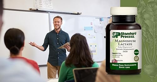 Miniatura 3 de Proceso estándar de lactato de magnesio 60 cápsulas - Suplemento de magnesio para energía celular, apoyo muscular y óseo, salud del corazón y del