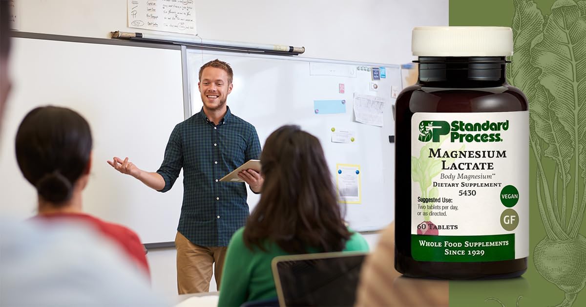 Standard Process Magnesium Lactate - Energy Support Supplement - Aids Healthy Bones & Muscle Relaxation - Helps Maintain Heart Health - Vegan & Gluten-Free - 60 Tablets (30 Servings) — Amazon image 3