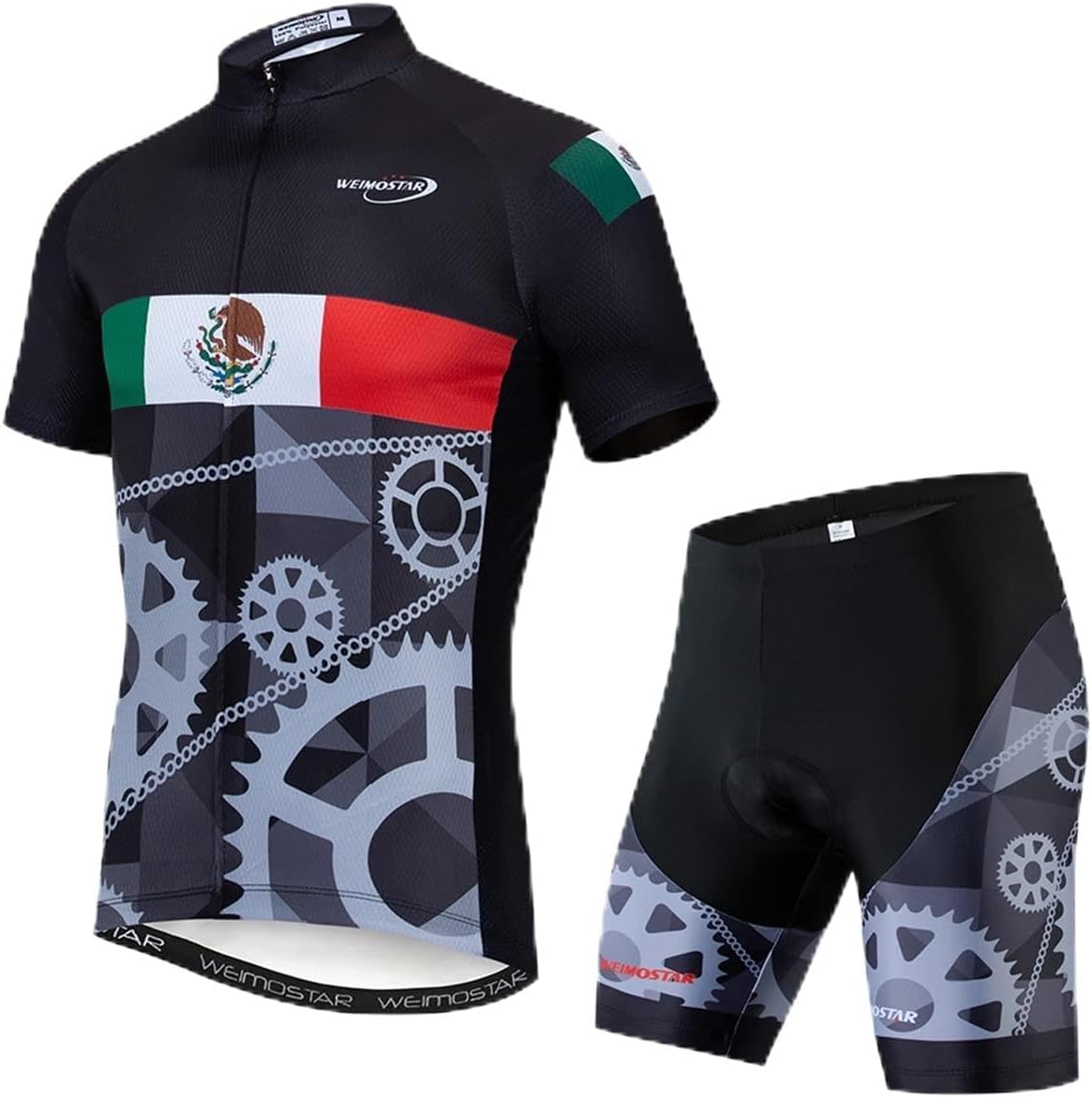 Men Cycling Jersey Set Summer Short Sleeve Mountain Bike Clothes MTB Jersey Bike Suits Quick Dry Breathable