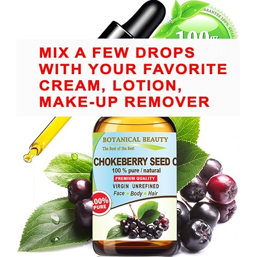 Miniatura 4 de Botanical Beauty Aceite de semillas de chokeberry Aronia Melanocarpa 100% puro natural virgen sin refinar aceite portador prensado en frío, 1 onza