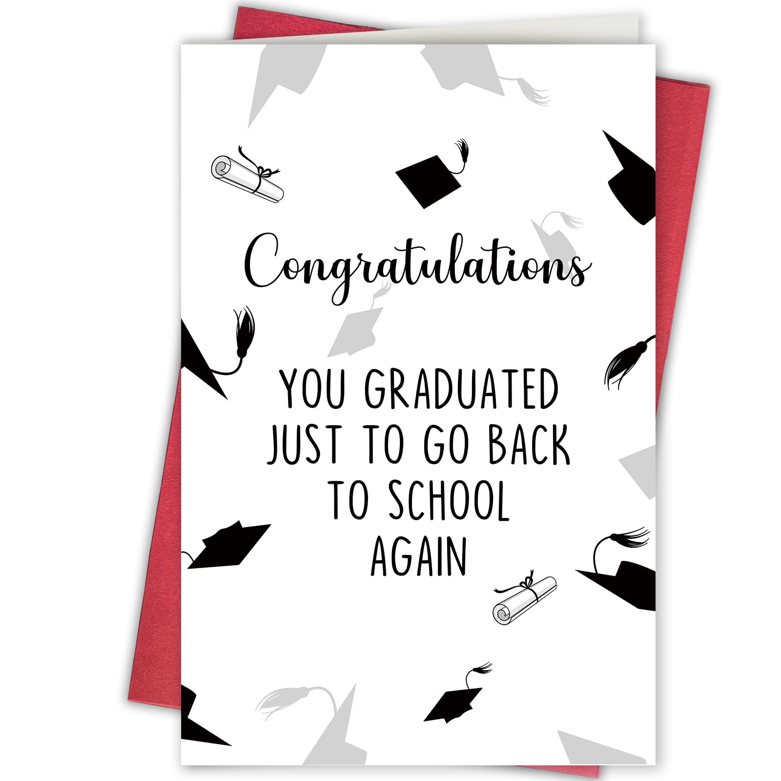 Bablira Hilarious High School Graduation Card, Graduation Gifts for 8th or 12th Graders, Congratulations Graduation Card for Friends Family, You