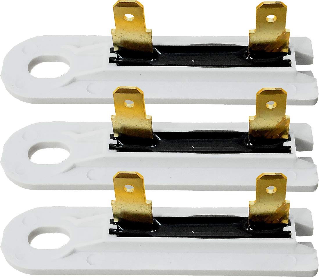 (3 Pack) ClimaTek Upgraded Dryer Thermal Fuse fits Supco