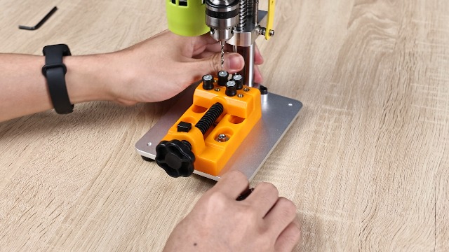 Mini Bench Drill Press, LAKIX Small Benchtop Drill Press High