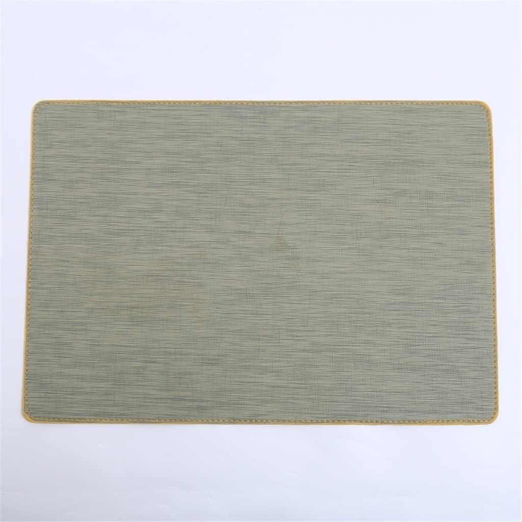 5 Pcs Double Sided Kitchen Placemat Tableware Mat Heat Insulation Leather Available Hot Pad Kitchen Accessories (E) (I)