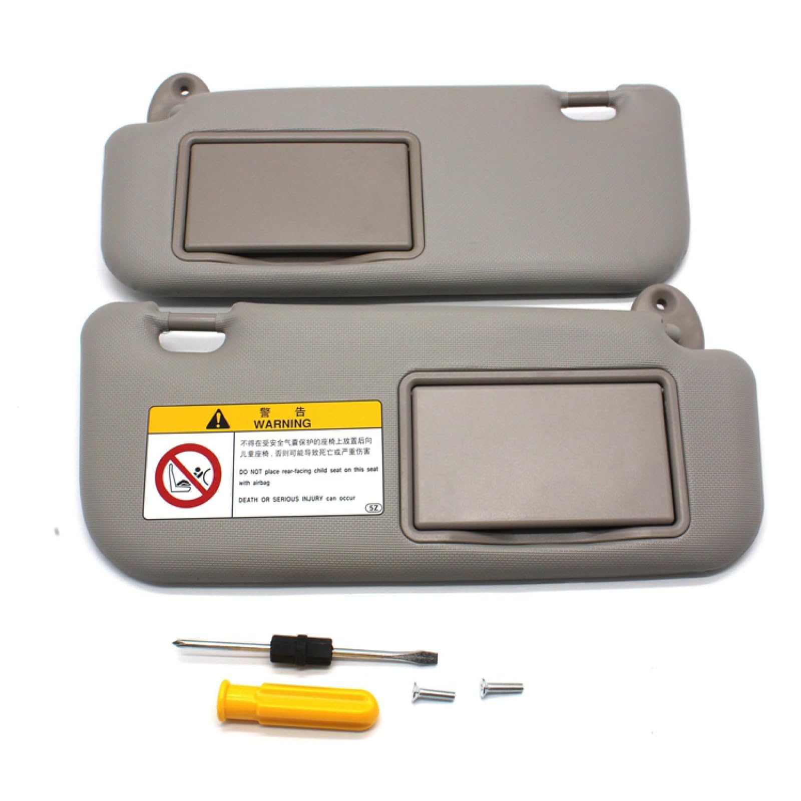 LINCYS Visiera Parasole con Specchio per Toyota Vios e Yaris 2014-2020, Auto, Sinistra/Destra, con Specchio per il Trucco