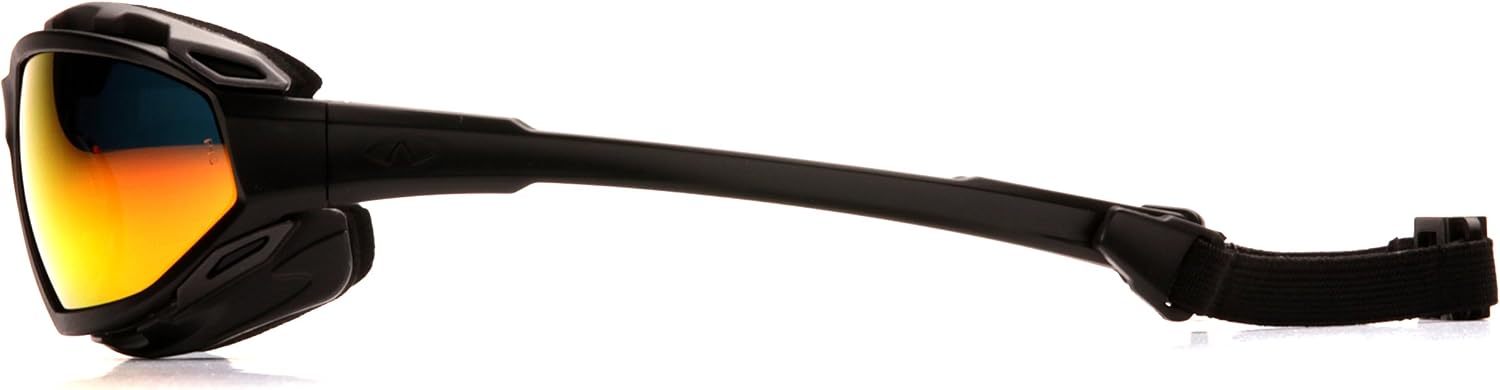 Pyramex Safety Highlander XP Eyewear, Frame/Indoor-Outdoor Mirror Anti-Fog Lens
