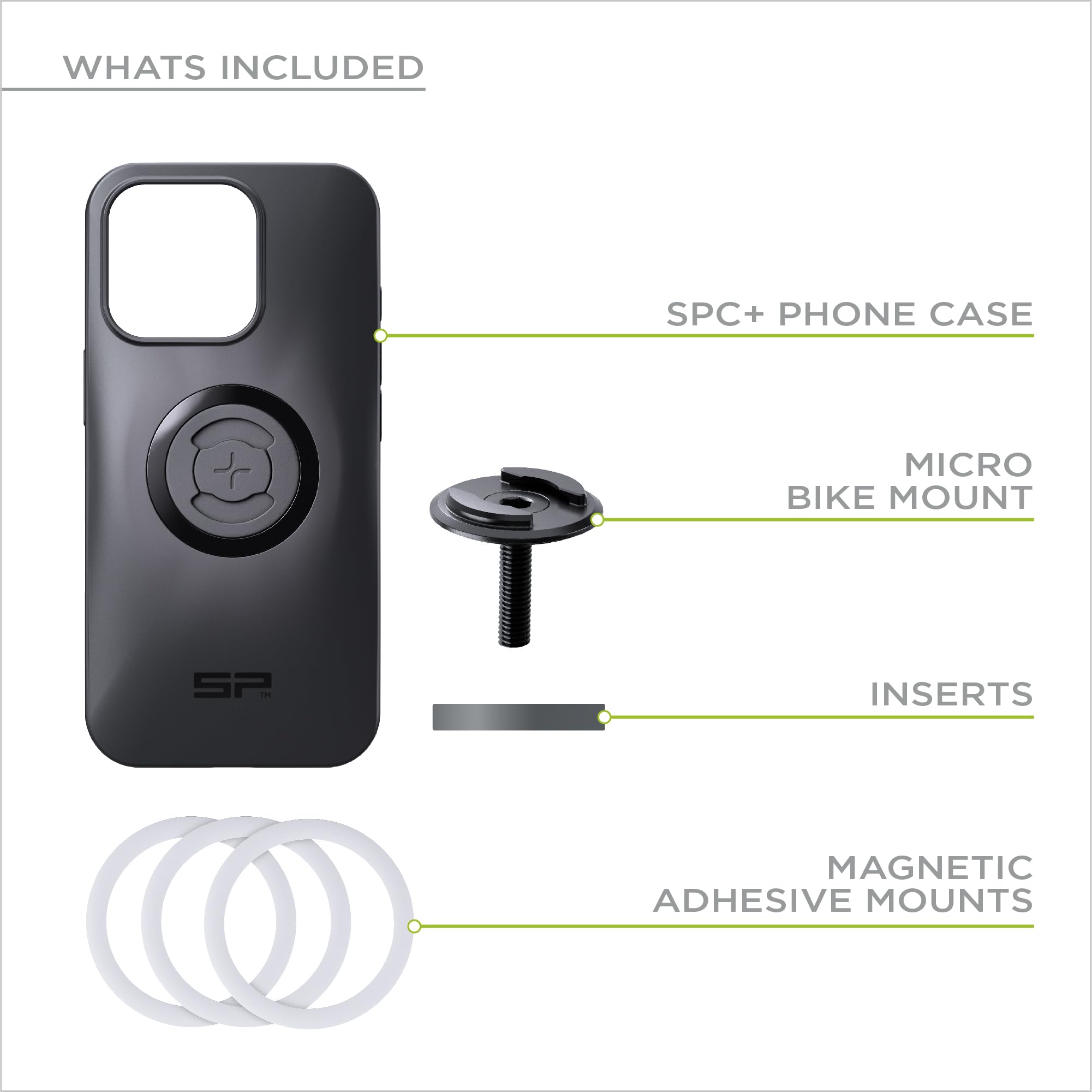 SP CONNECT Micro Stem Bundle | SPC+ | kompatibel mit Samsung S26 | Handy Halterung für den fahrradlenker | Smartphone Halterung Fahrrad | handyhalter