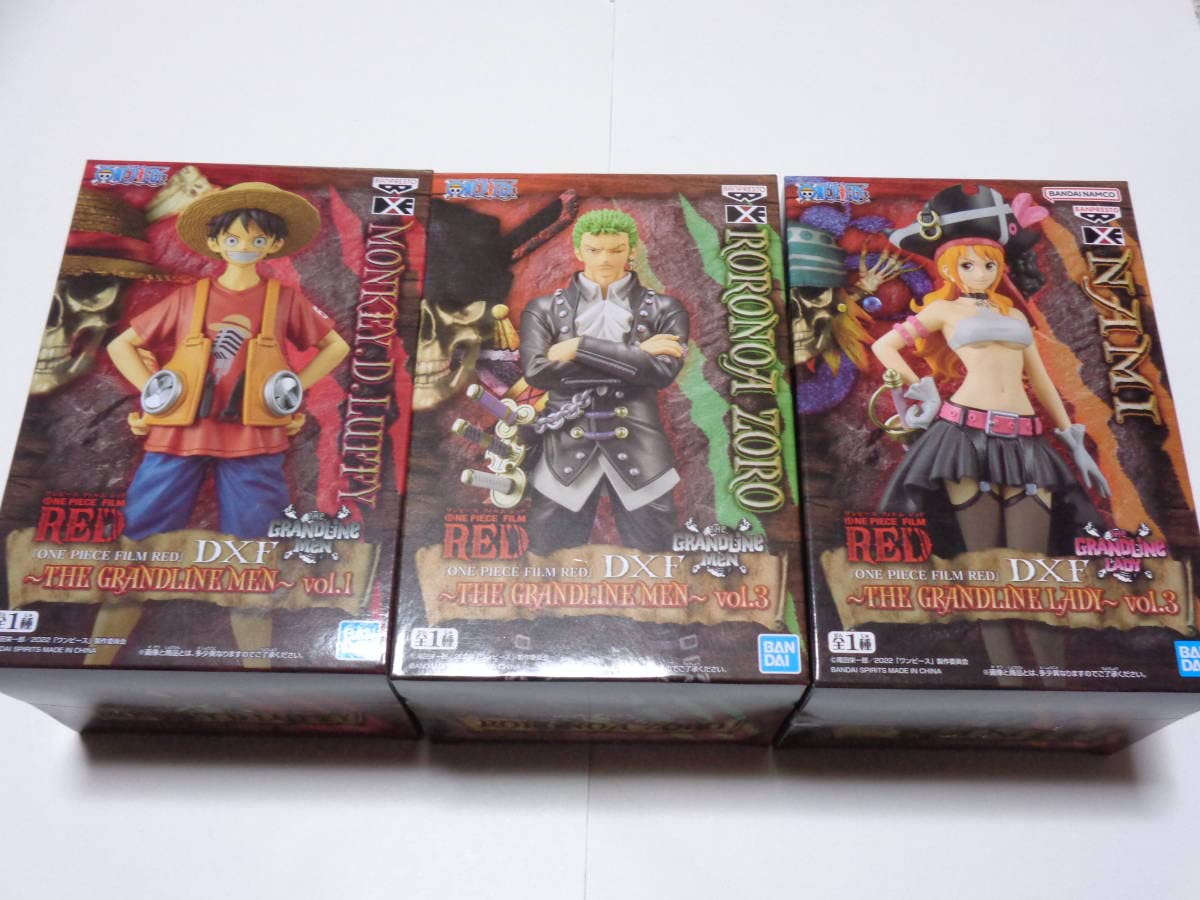 Amazon.co.jp: ワンピース DXF RED フィギュア 11体/ルフィ ゾロ ナミ 