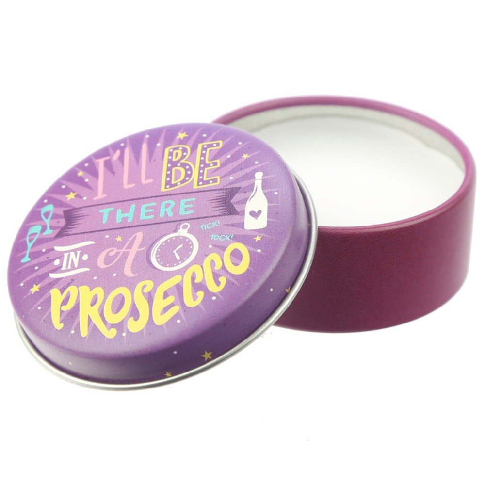 Funky Baume ? l?vres dans une bo?te m?tallique???Prosecco Designs