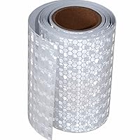 Vista 199 de Adhesivos reflectantes reflectantes de 1 pulgada de diámetro, reflector, impermeable, cinta adhesiva de advertencia de alta visibilidad