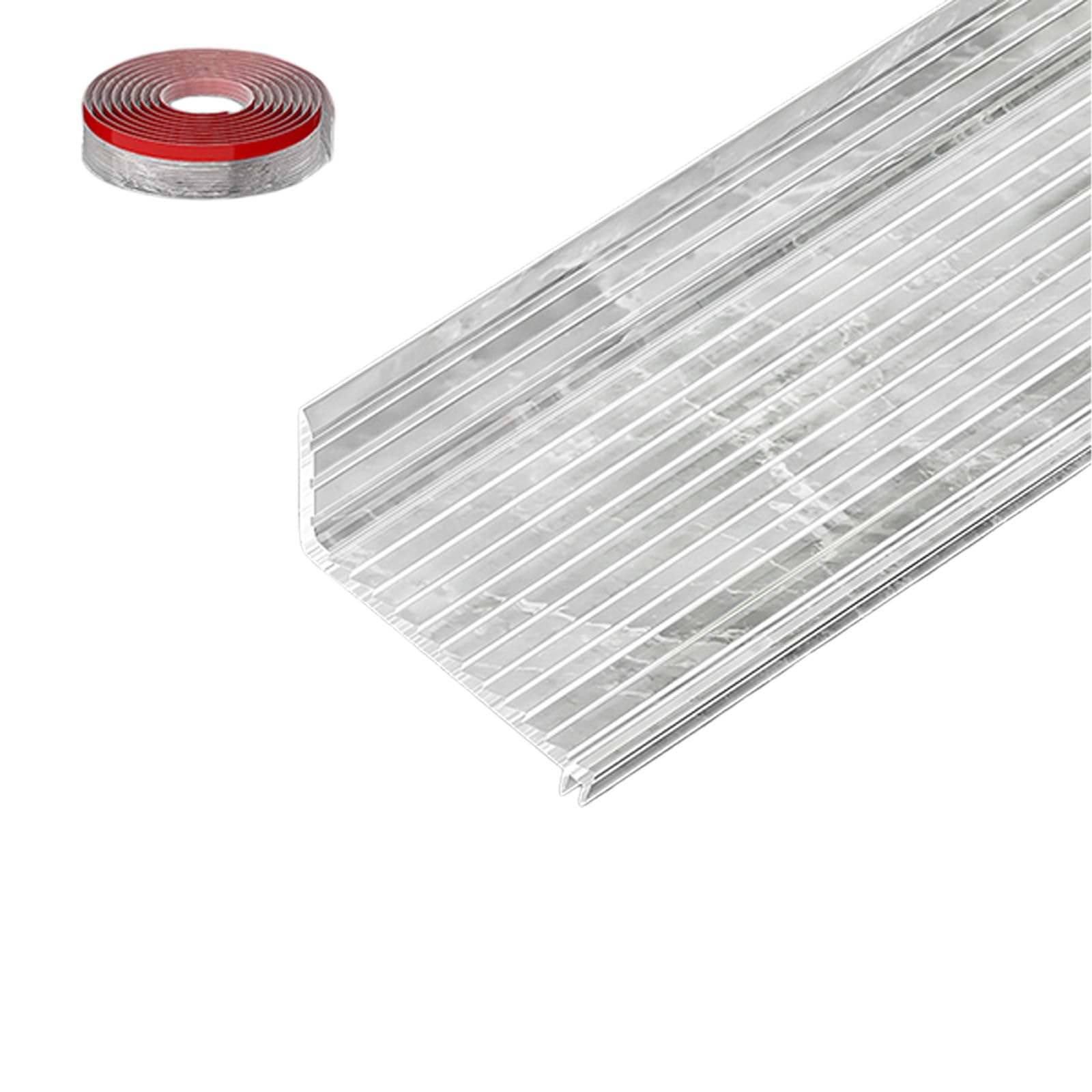 Home Window Water Blocking Strips Sliding Window Rain Weatherstrip Rainwater Drainage Strips for Quick Setup Enduring Balcony Insulation Windproof Flashing Board