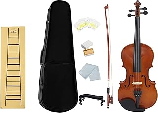 Skrzypce 4/4 Piłka Skrzypca Kwadratowa ściana Winylowa Skrzypce z Marker Fret Fret Board & 1/4 Skrzypce Naturalne Drewno stałe Akustyczne Zestaw Skrzypcowych SHUYANshiyu