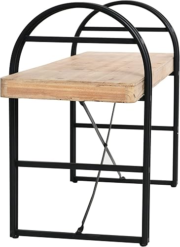 Miniatura 8 de Main + Mesa Estantería ajustable de madera y metal Eitri, madera flotante