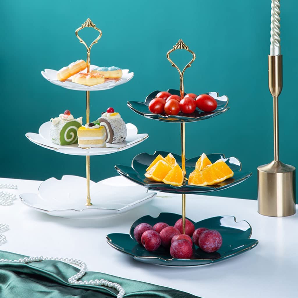 Miawtro Etagere 3 Etagen - Platzsparende Obstschale Aus Bambus & PP Für Küche & Esstisch