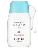 Vista 1 de GOONGBE Waterful Loción solar suave SPF 40 – Protector solar mineral resistente al agua de óxido de zinc para bebés, niños y adultos