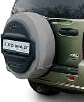 Copertura Ruota Di Scorta Per Jeep Cherokee KJ - Nero, Ecopelle, Foro Centrale, 73x28cm - Foto 9