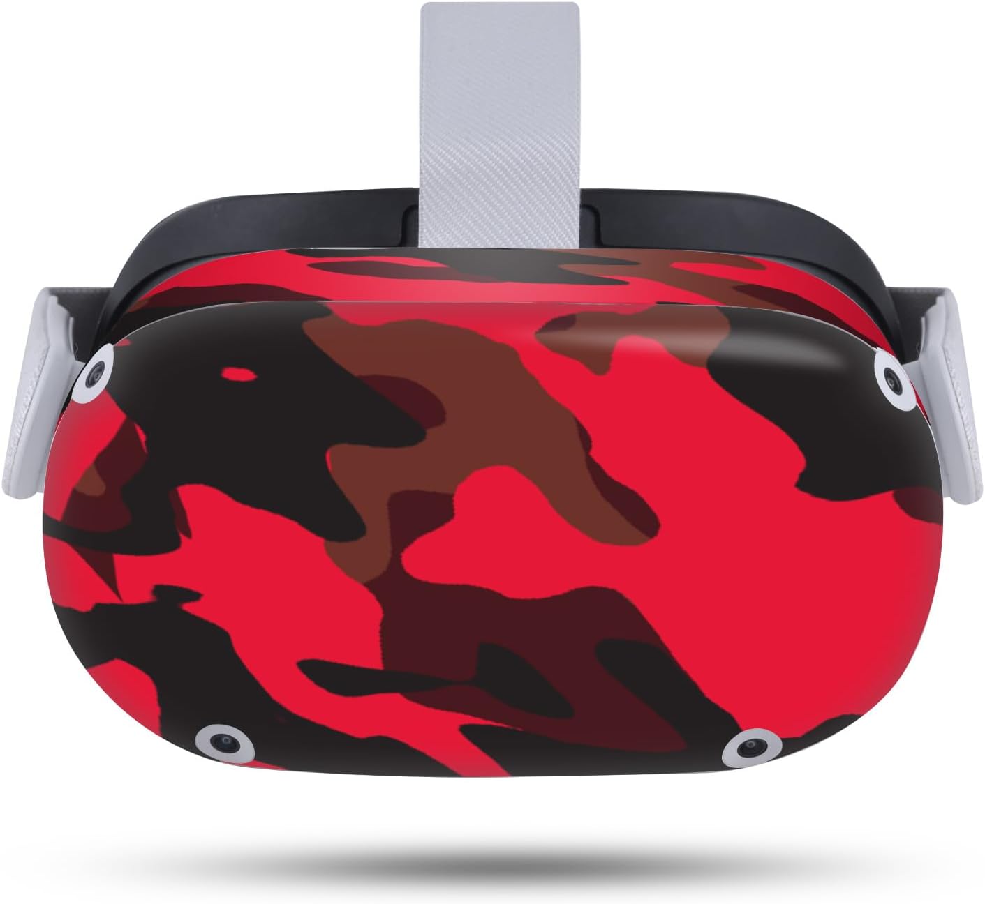 Head Case Designs Red Camo Camouflage Vinyl Sticker Skin Decal Cover Compatible with Meta Quest 2