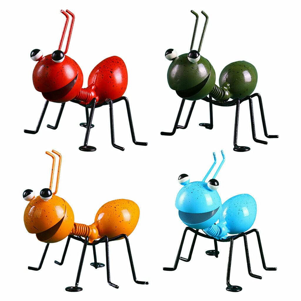 Cmeilau Adorno de Pared de Hormiga de Metal, Lindos Acentos de jardín, Valla de jardín, Adornos de Escultura en 3D, Hormigas, Barra de césped Decorativa, Dormitorio, Sala de Estar