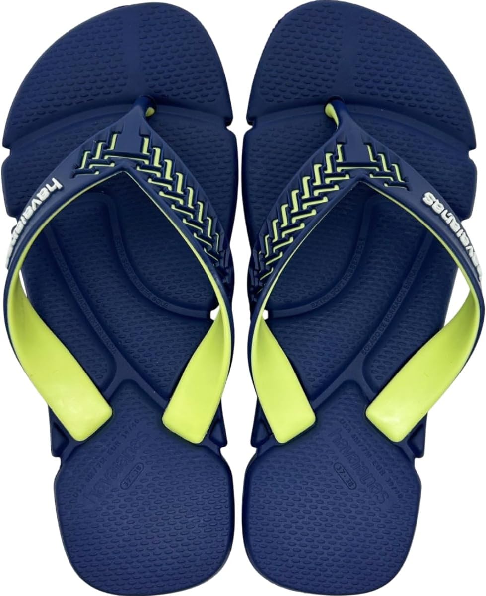 Chinelo Masculino Havaianas Power 2.0 (Marinho/Azul, BR, Adulto, Faixa Numérico, M, 43, 44)