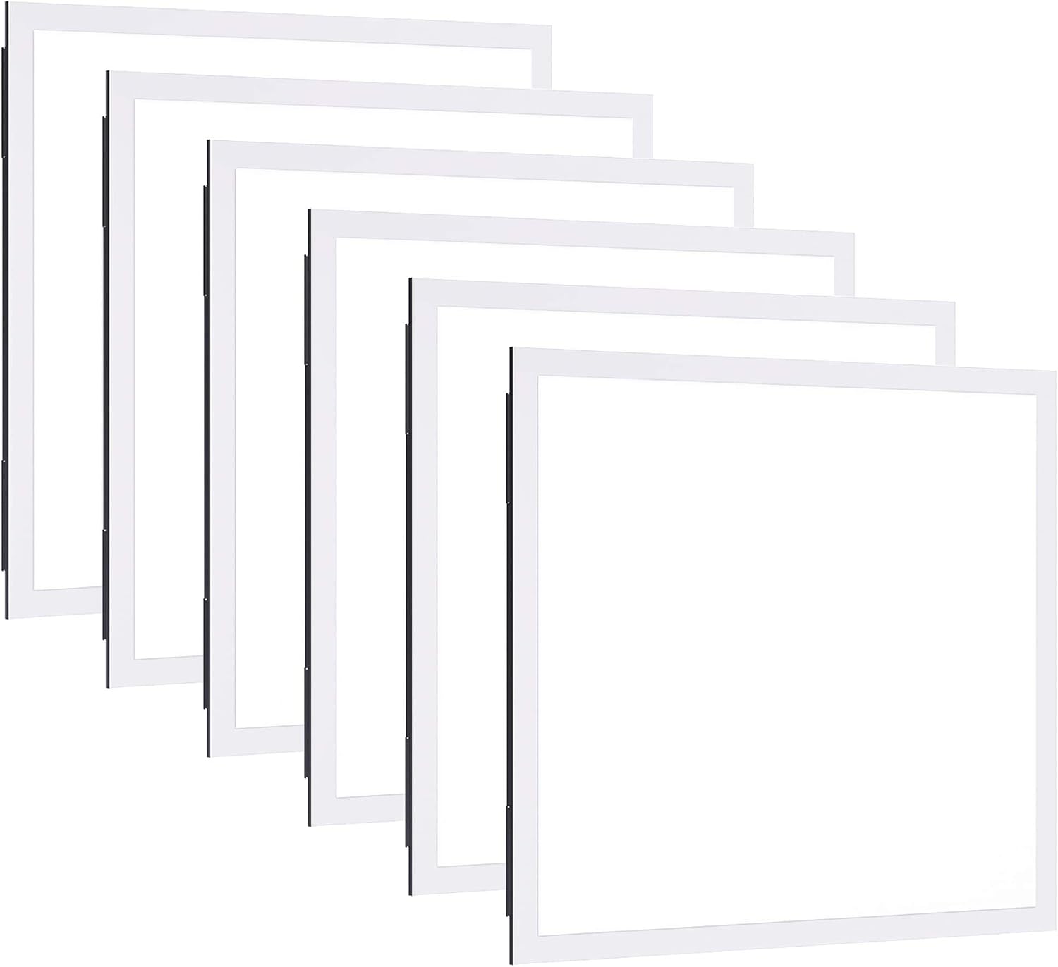 Sunco Lighting 2x2 LED Flat Panel Light Fixture 5000K Daylight, Drop Ceiling Office Lights 40W, Dimmable 0-10V, 4400 LM, Flat Backlit Fixture, Direct Wire, Dustproof Commercial Grade, ETL/DLC 6 Pack