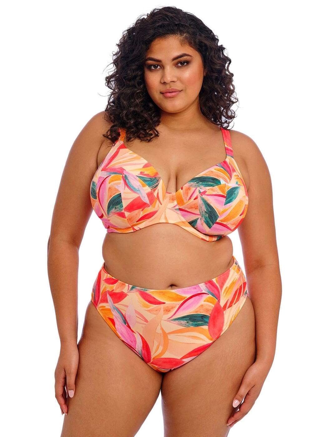 Elomi Damskie majtki bikini Sancho Beach średni stan, Mango, 22 Plus