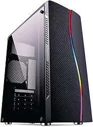 Skill Gaming PC Gamer Roda Tudo AMD A6 3.8GHZ Placa de vídeo Radeon R5 2GB HD 500GB 8GB, Preto, Média, 27345