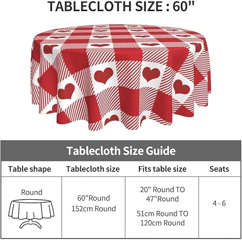 Vista 53 de AEIOAE Mantel cuadrado para el día de San Valentín de 60 x 60 pulgadas, mantel de corazones de amor, mantel de San Valentín, tela de poliéster