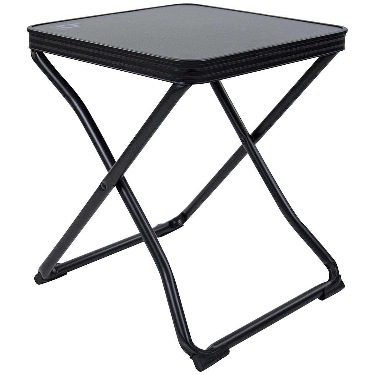 Bo-Camp - Hocker + Ablage - Klappbar - Schwarz