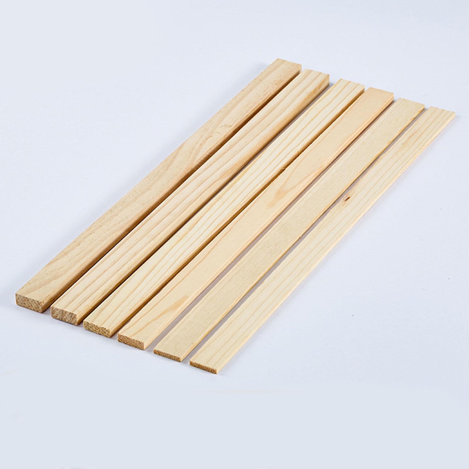2 Guías de Rodillo de Madera para Medir Tiras de, Artesanías para Pizza, Pastelería, Arcilla de Cerámica Ligera, Guía de Palos de 40cm, 3MM