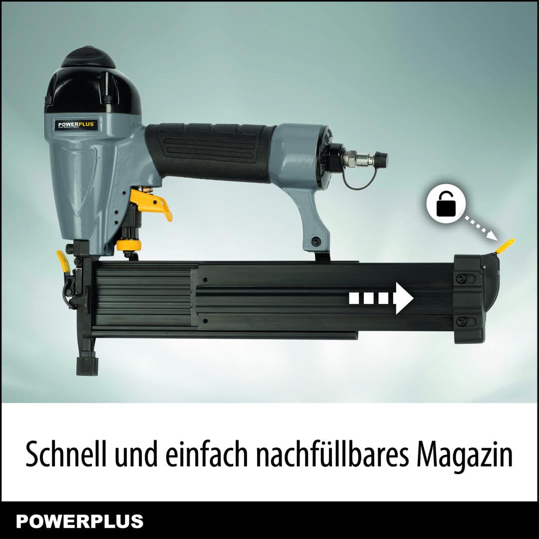 Powerplus POWAIR0312 Grapadora clavadora 51L/min