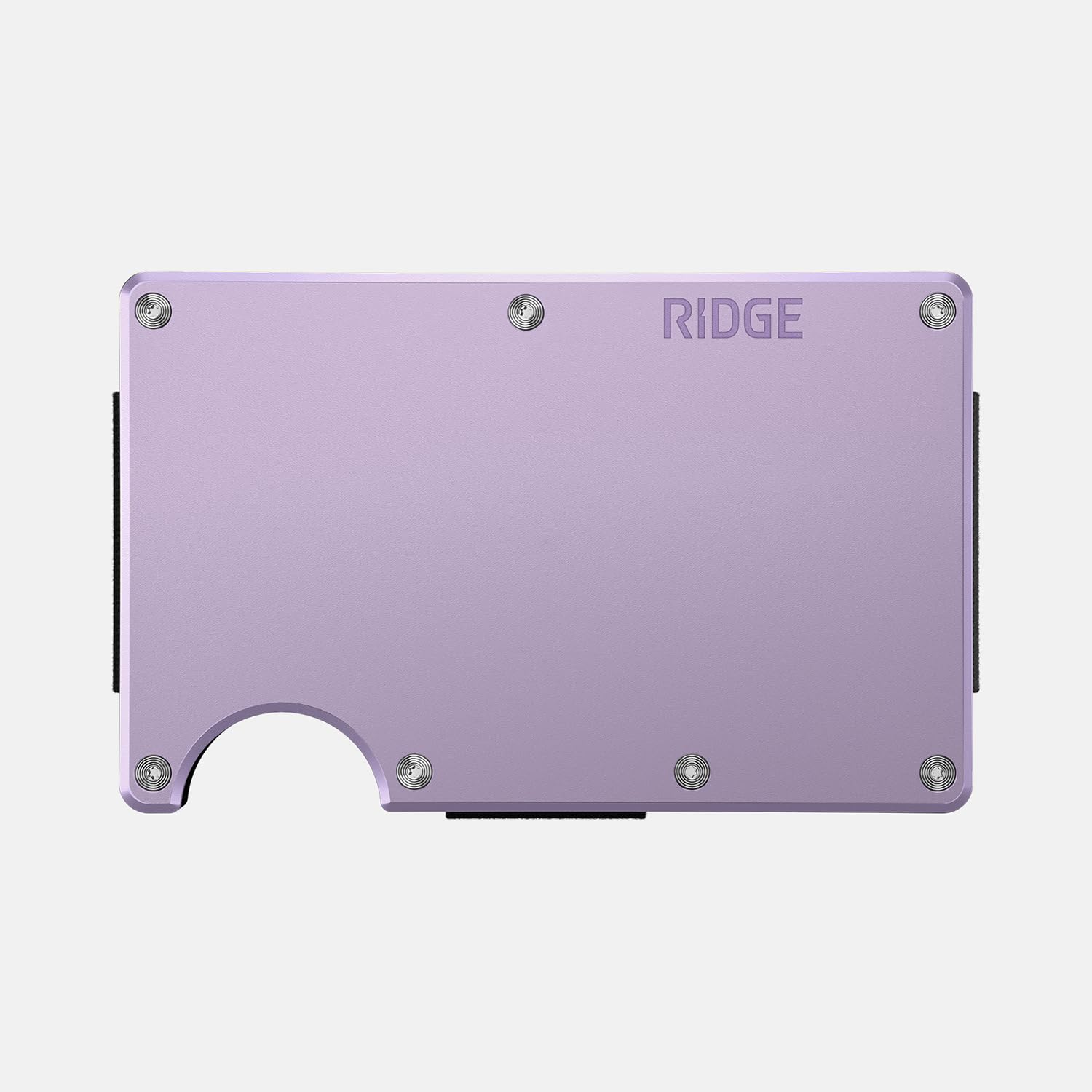 The Ridge Minimalistische schlanke Geldbörse für Damen – RFID-blockierende Fronttasche Kreditkartenetui – Metallgeldbörse für Frauen mit Geldklammer, Lavendel, Minimalist, Geldklammer