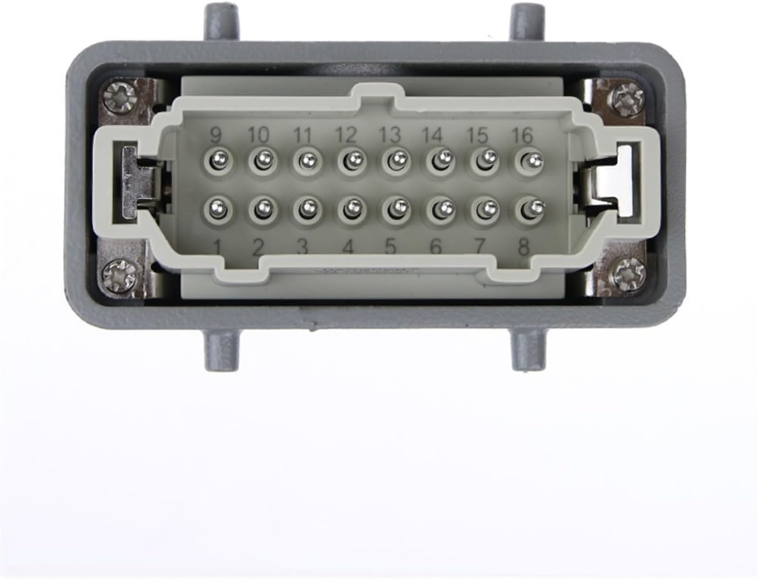 H16B-HE-016-2 Rectangular Heavy-Duty 16-pin Connector Aviation Header 16 a500v Screw feet