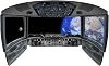 VWAQ Earth Space Shuttle Window Decal | Spaceship Cockpit Wall Mural - CP9 (13 H X 22 W)