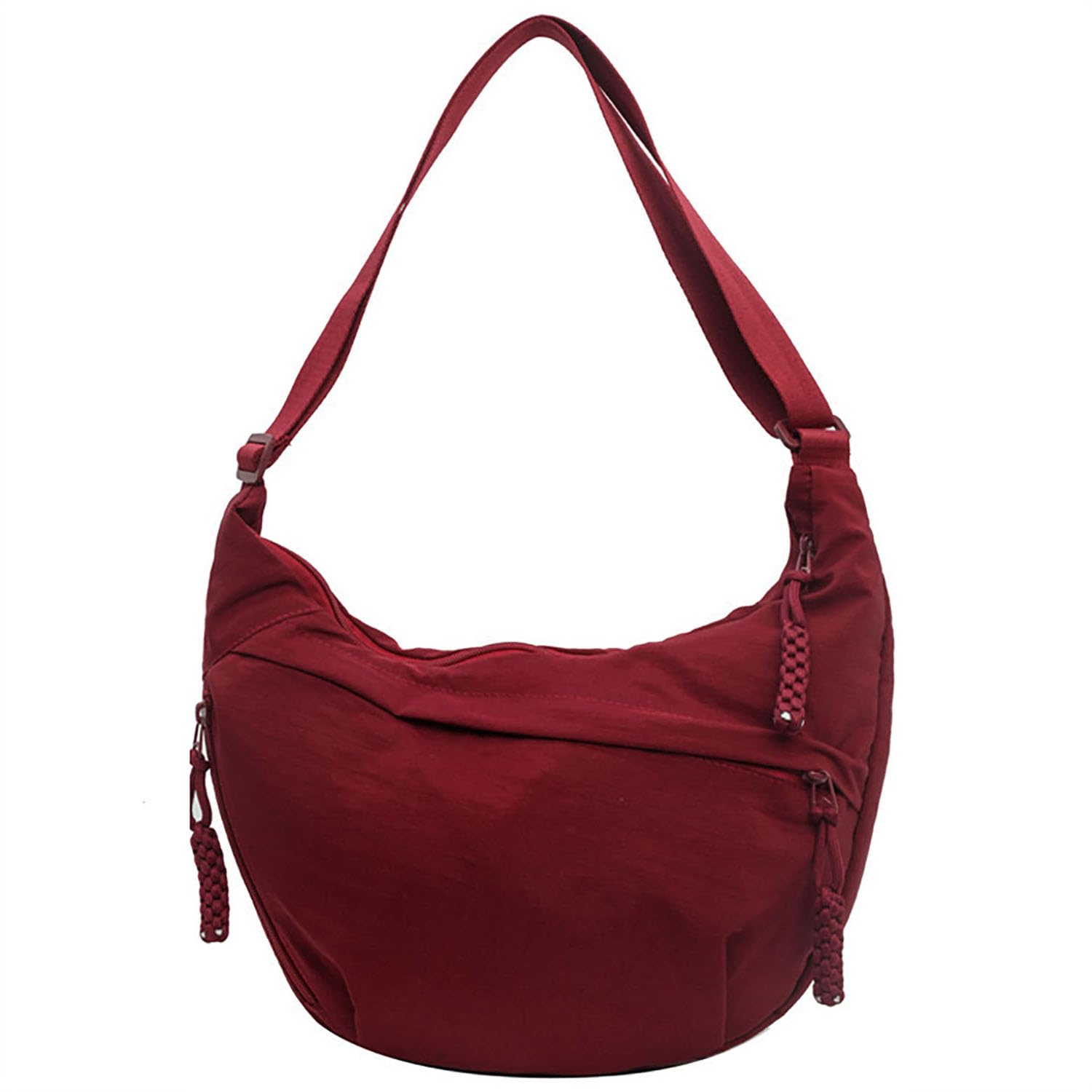 Crescent Crossbody Shoulder Bag For Women Hobo Bag Multi-Pocket Nylon Backpack Travel Shopping Dumpling Bag