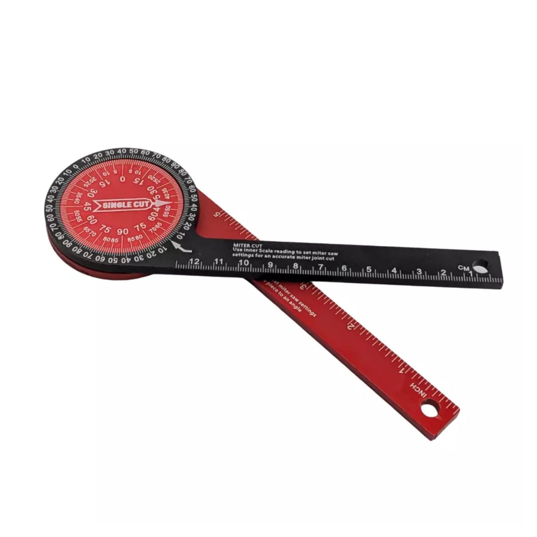 360° Mitre Saw Protractor Precision Angle Finder for Coving/Cornice/Woodwork/DIY for Inside & Outside Corners - 18.5cm Long - Image 2