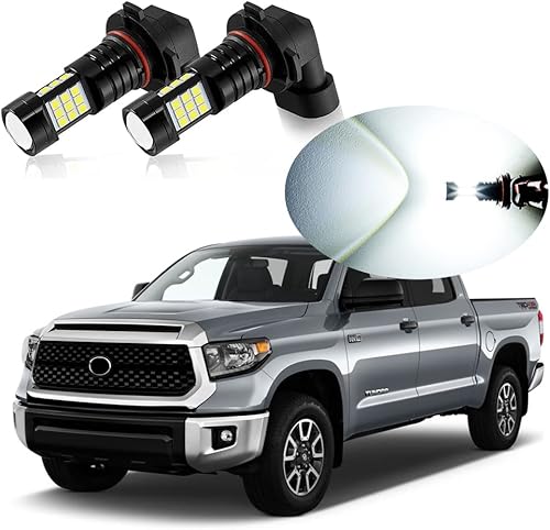 6000K xenón blanco H10 9145 9140 LED antiniebla bombilla compatible con Toyota Tundra 2007 2008 2009 2010 2012 2013, paquete de 2