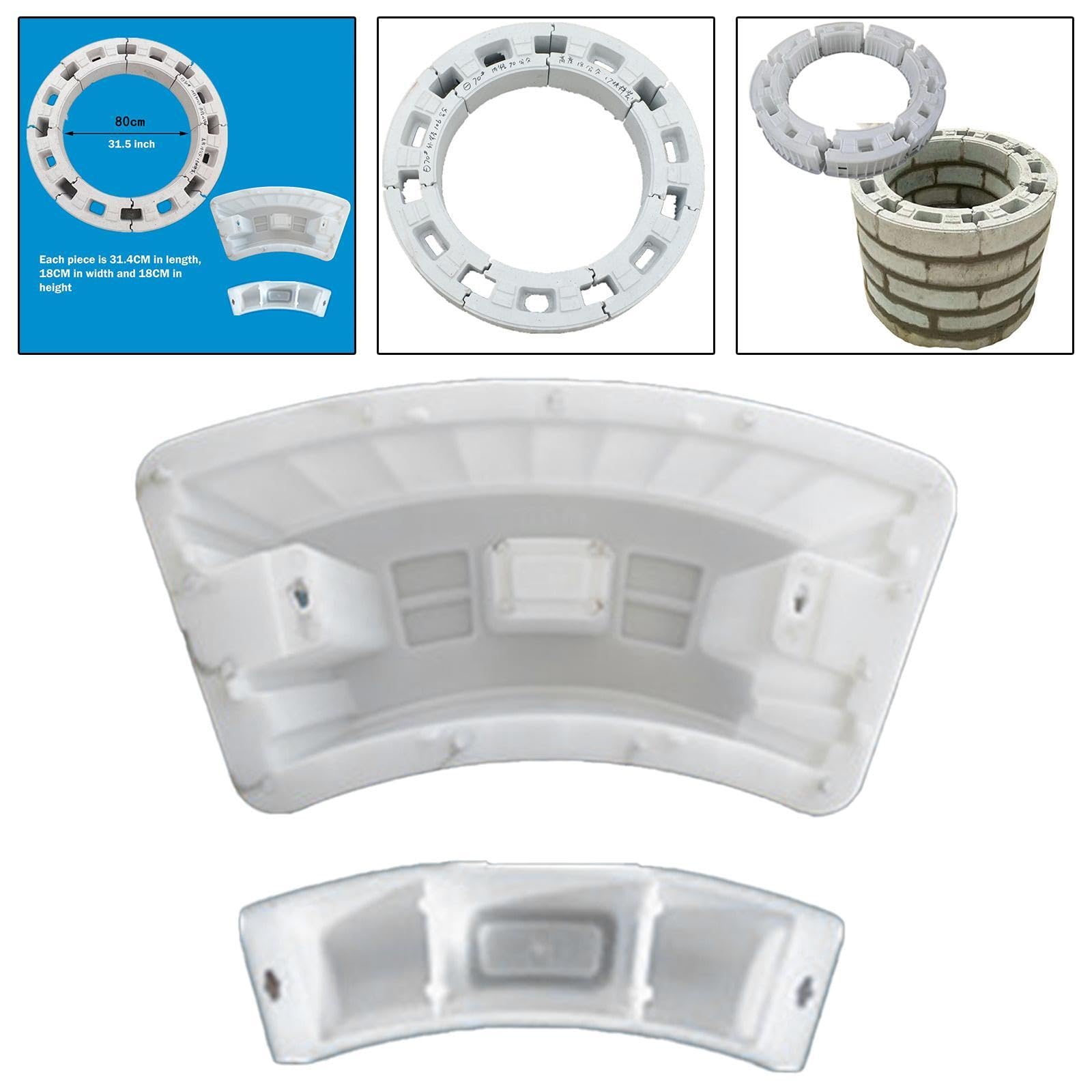 Modelo de Pared Circular para Pozo con Molde de Hormigón Y Diseño Eficiente para Construcción de Sistemas de Alcantarillado Y Áreas Exterior, Diámetro interior 80cm