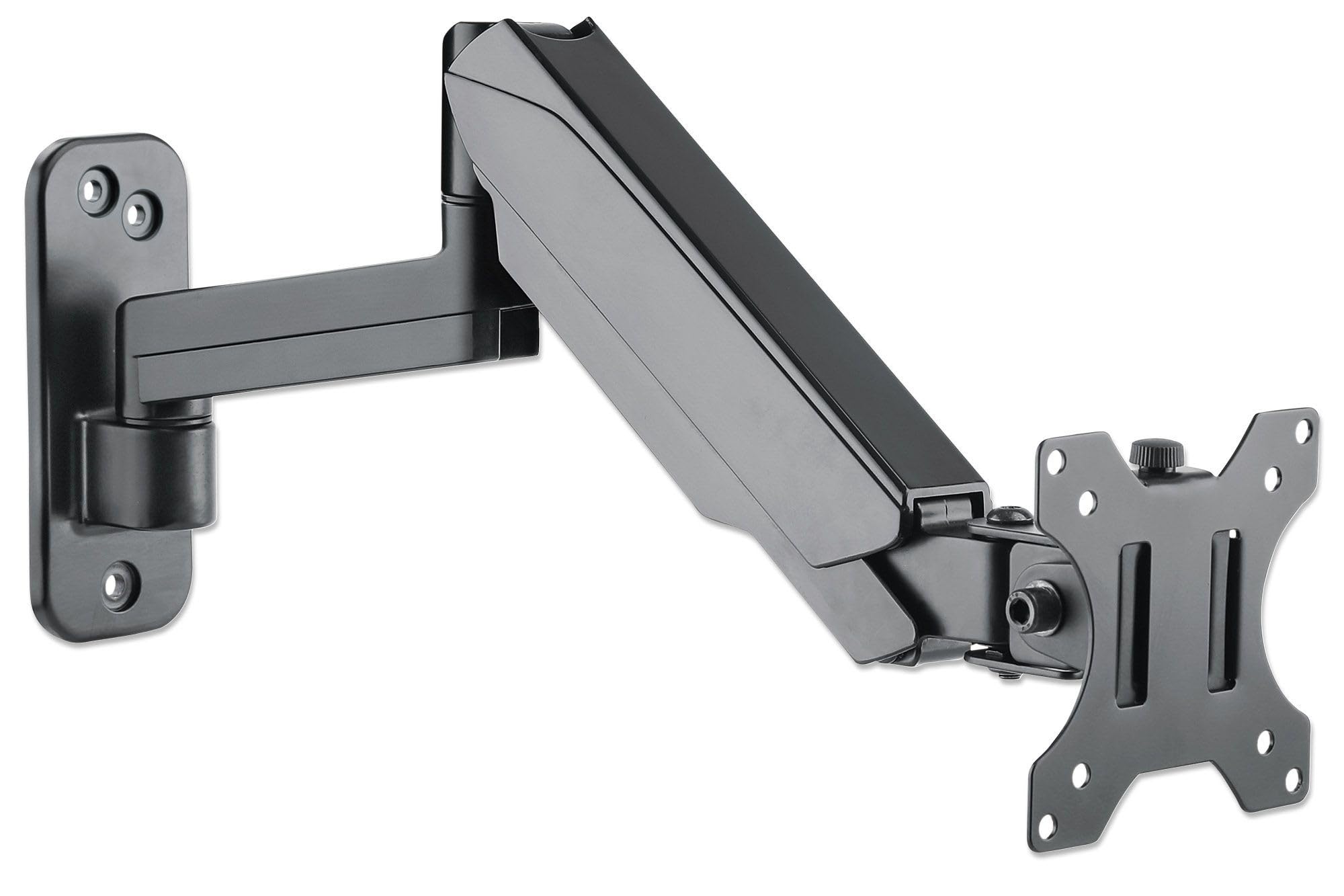 Manhattan 461610 Supporto TV a parete 81,3 cm [32] Nero (TV/MONITOR WALL MOUNT SPRINGARM - -17-32IN VESA TO 100X100 8KG)